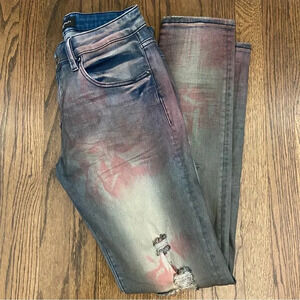 Cult of Individuality Rocker Slim 30X33 Garnet Distressed